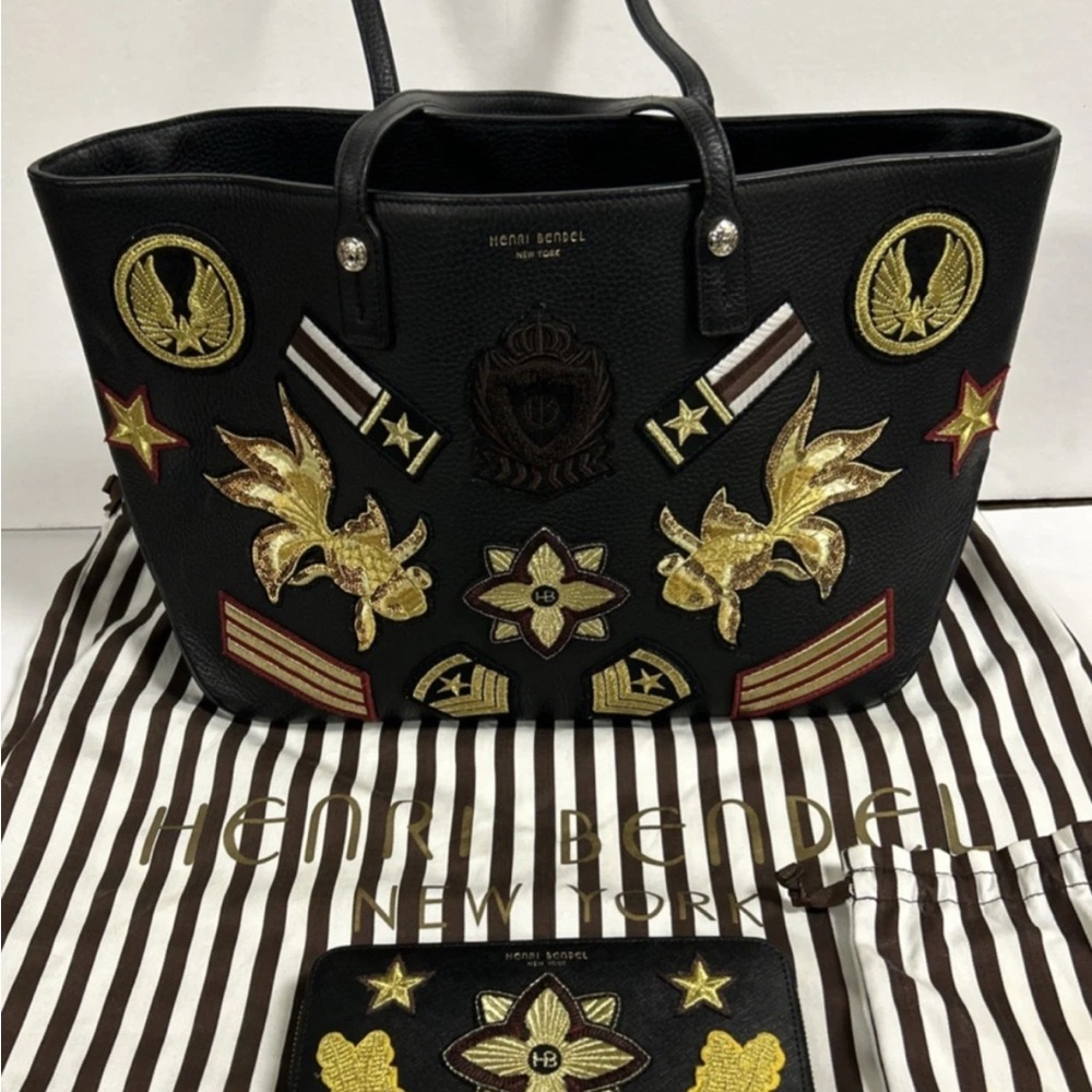 Henri Bendel Limited Edition Military Patch Tote and Wallet Set - Picture 8 of 16